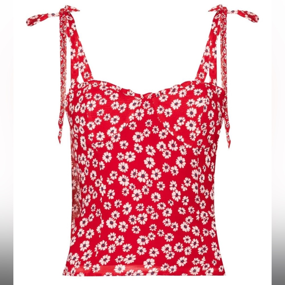 NWT Reformation Blanca Top in Jenna Size 8